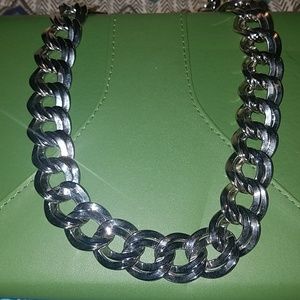 Bold Silver Statement Necklace